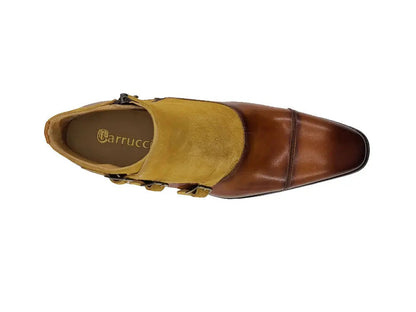 Calf & Suede Three Buckles Monk Chukka Boot - Image 15