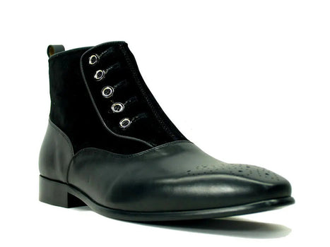 Calfskin Button Up Slip-On Boot - Image 3