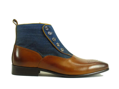 Calfskin Button Up Slip-On Boot - Image 9