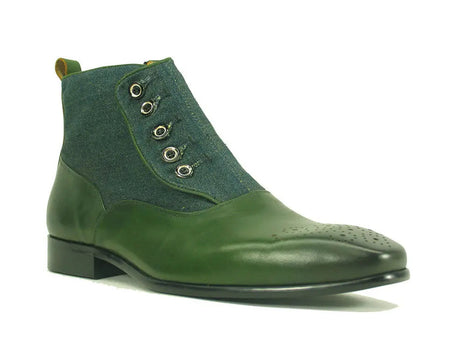 Calfskin Button Up Slip-On Boot - Image 11