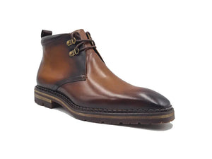 Calfskin Chukka Boot with Lug Sole - Image 2