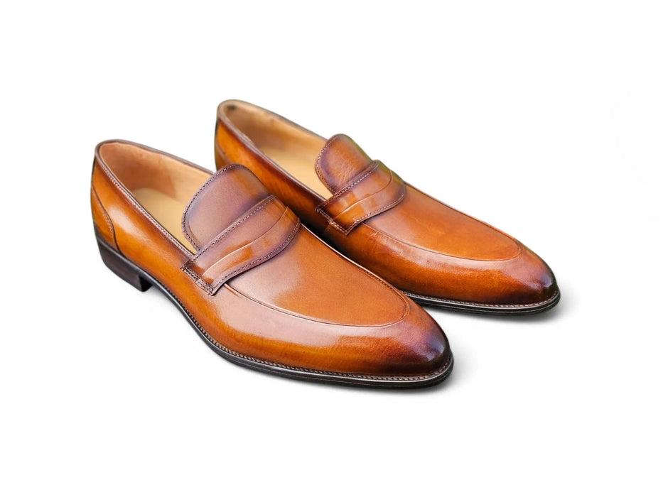 Calfskin Modern Classic Penny Loafer Carrucci