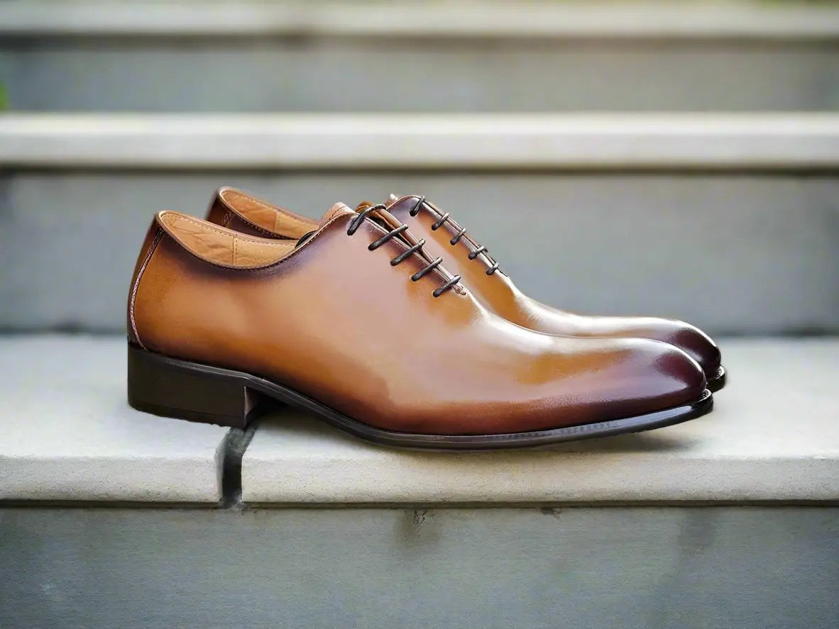 Calfskin Whole Cut Lace-up Oxford - Image 7