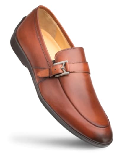 Granby Calfskin Cognac By Mezlan Made In Spain Brand — MensUSA