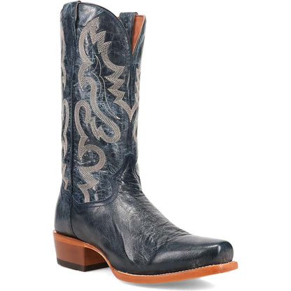 Dan Post Mens Calvin Blue 13 Toe Shape 7 Leather Boot - Image 4