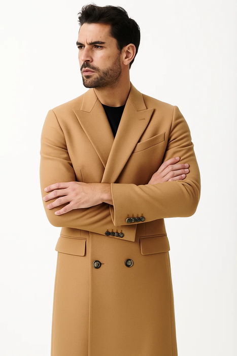 Camel / Khaki Overcoat