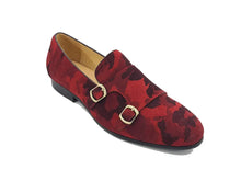 Camo Suede Double Monk Straps by Carrucci