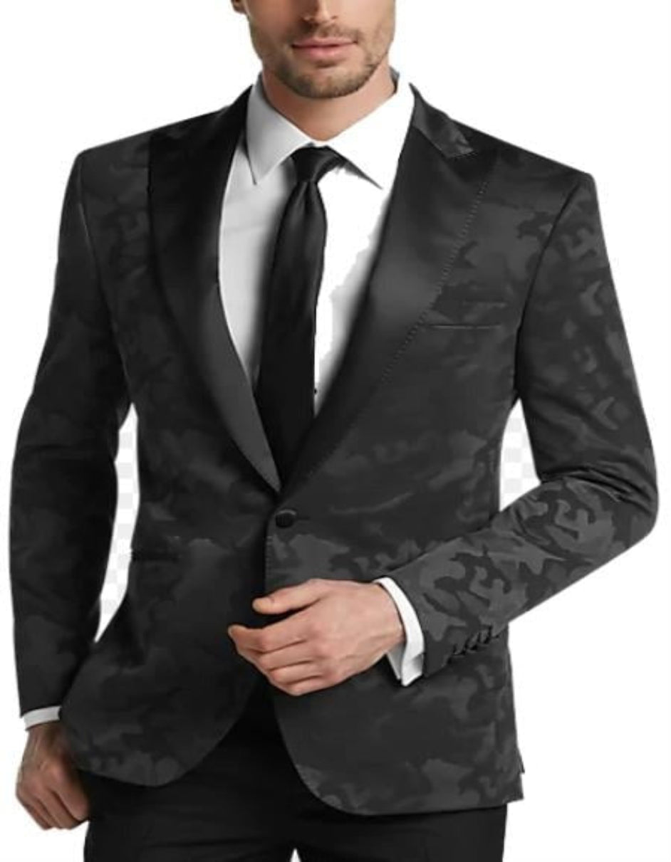 Camo Tuxedo - Camouflage Tuxedo - Camo Wedding Black Suit