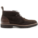 Zelli Campo High Sueded Goatskin Lace-Up Chukka Boot in Nicotine