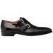 Mezlan Men's Cantera Double Monk Strap Shoes – Genuine Black Leather
