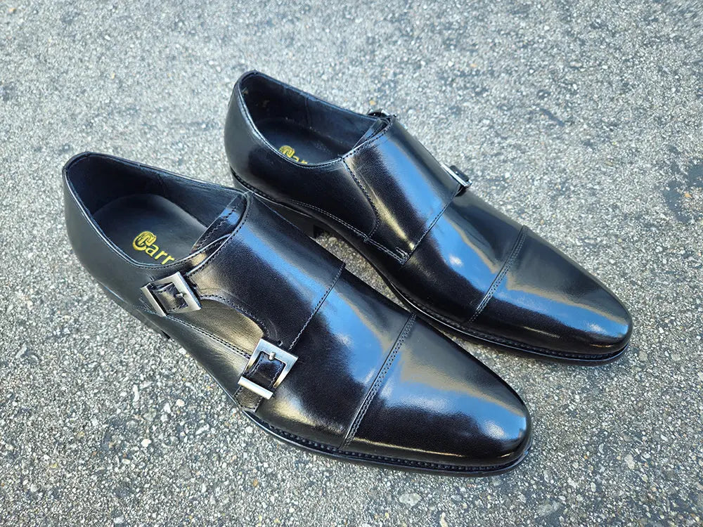 Cap Toe Double Monk Strap Shoe - Image 3