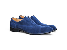 Cap Toe Suede Lace-up Shoe