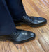 Amaro Leather Cap Toe Black By Mezlan Made In Spain Brand