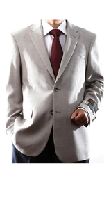 Brand: Caravelli Collezione Suit - Caravelli Suits - Caravelli italy Men's 2 Buttons Natural Stretch Stone Jacket