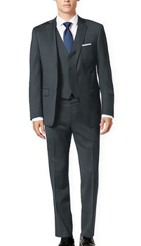 Brand: Caravelli Collezione Suit - Caravelli Suit - Caravelli Italy Caravelli Men'S 3-Piece Slim Fit 2-Button Midnight Blue Vested Dress Suit Set - Image 4