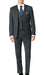 Brand: Caravelli Collezione Suit - Caravelli Suit - Caravelli Italy Caravelli Men'S 3-Piece Slim Fit 2-Button Midnight Blue Vested Dress Suit Set