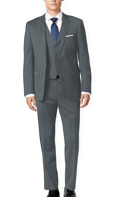 Brand: Caravelli Collezione Suit - Caravelli Suit - Caravelli Italy Caravelli Men'S 3-Piece Slim Fit 2-Button Midnight Blue Vested Dress Suit Set - Image 9