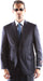 Caravelli Super 150's Navy Slim Fit Suit - Poly/Viscose Wool Feel