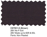 Carlo Lusso Suit Brown Modern Fit