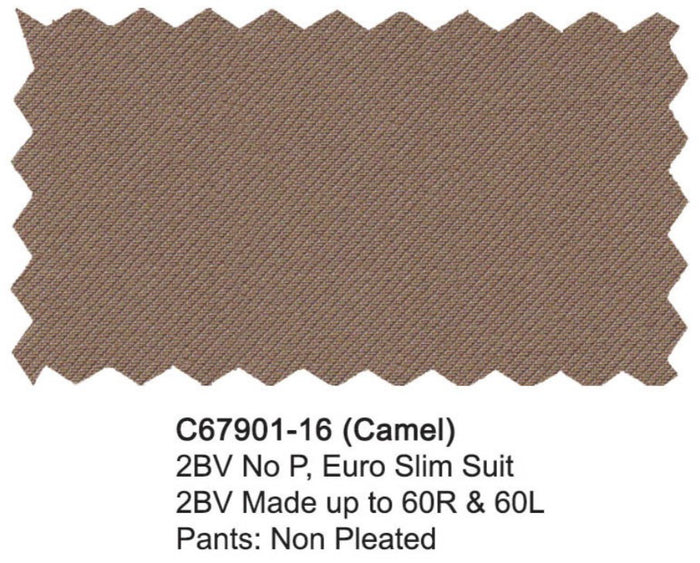 Carlo Lusso Suit Camel Modern Fit