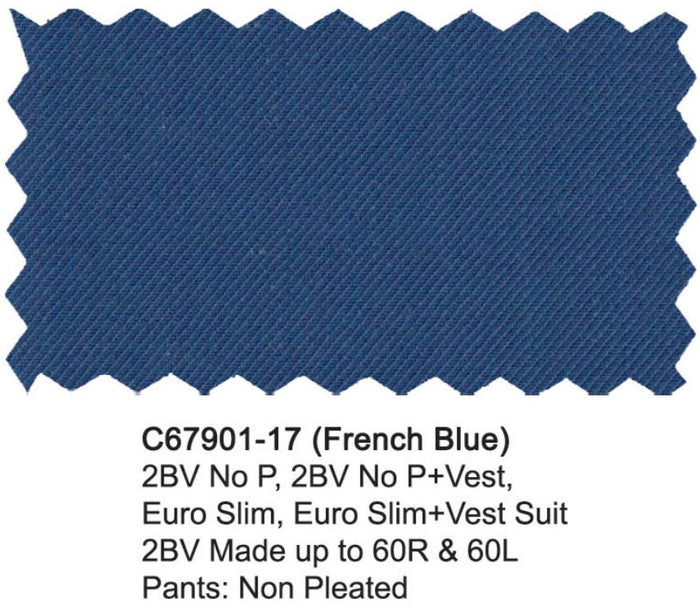 Carlo Lusso Suit French Blue Modern Fit