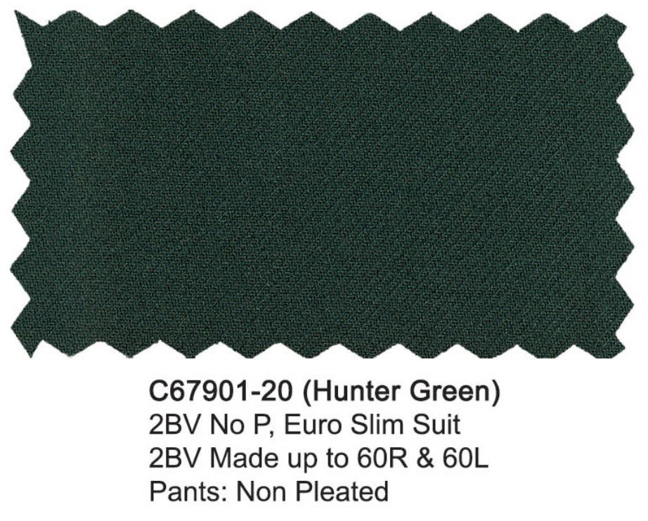 Carlo Lusso Suit Hunter Green Modern Fit