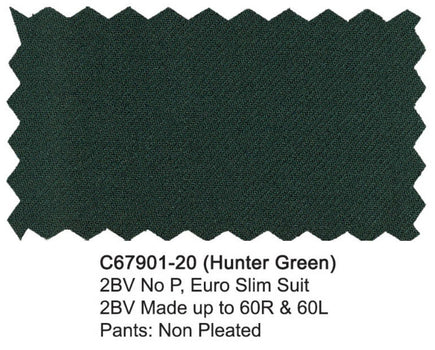 Carlo Lusso Suit Hunter Green