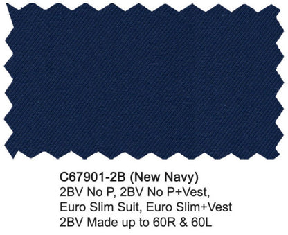 Carlo Lusso Suit Navy Modern Fit