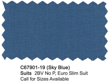 Carlo Lusso Suit Sky Blue