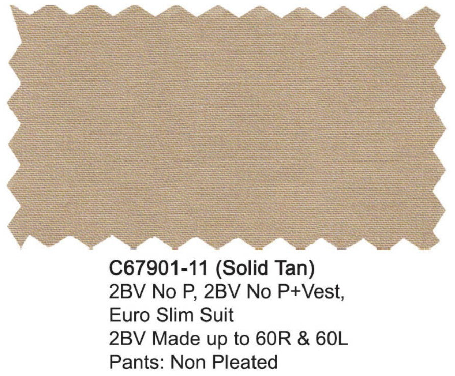 Carlo Lusso Suit Solid Tan Modern Fit