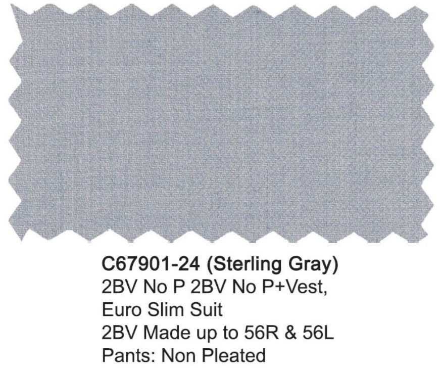 Carlo Lusso Suit Sterling Gray Modern Fit