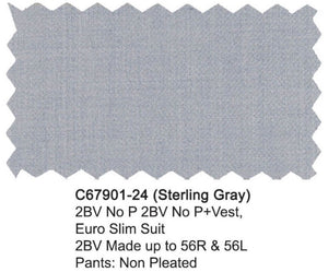 Carlo Lusso Suit Sterling Gray
