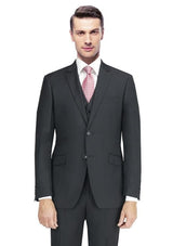 Carlo Lusso Suit Black Modern Fit