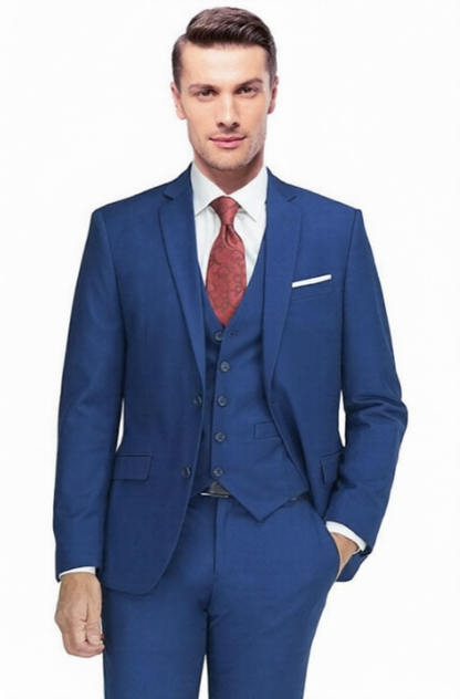 Carlo Lusso Suit French Blue Modern Fit
