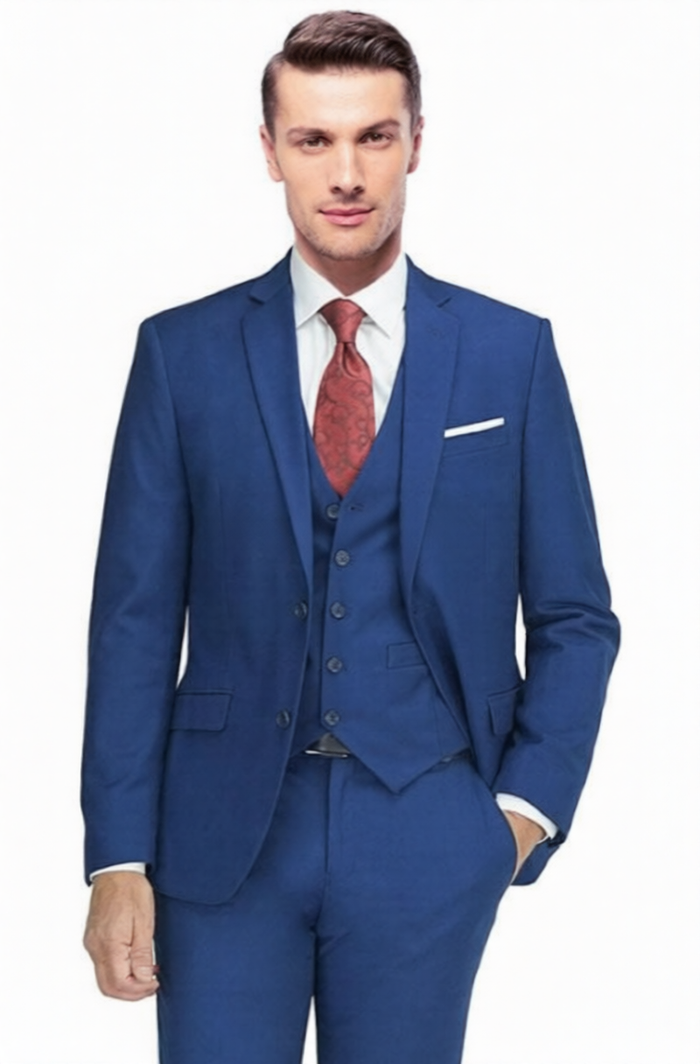 Carlo Lusso Suit French Blue Modern Fit