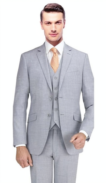 Carlo Lusso Suit Light Gray