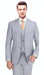 Carlo Lusso Suit Light Gray