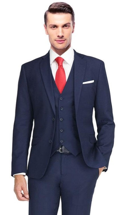 Carlo Lusso Suit Navy Modern Fit