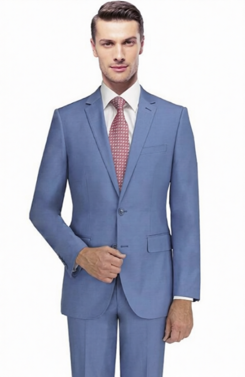 Carlo Lusso Suit Sky Blue Modern Fit