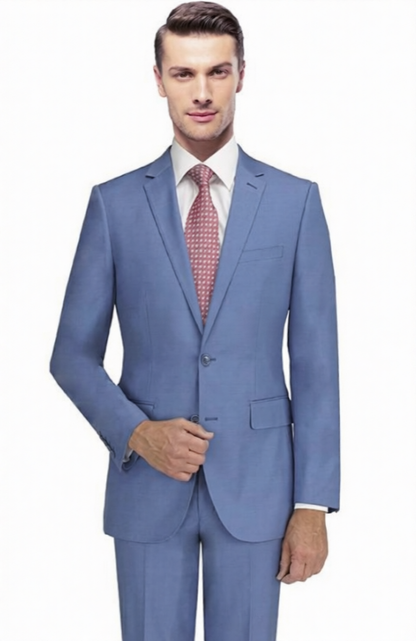 Carlo Lusso Suit Sky Blue Modern Fit