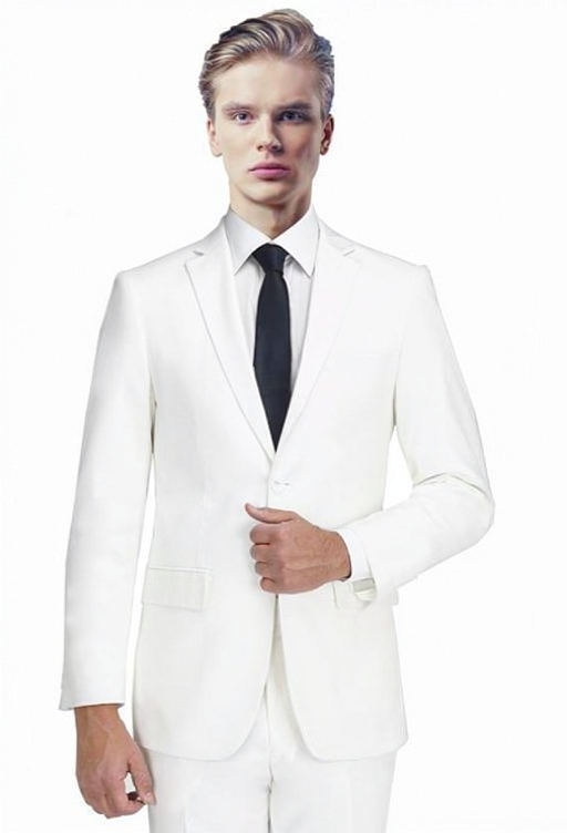 Carlo Lusso Suit Snow White Modern Fit