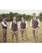 Men's casual groomsmen attire Shirt + Pants + Dress Tuxedo Wedding Vest ~ Waistcoat ~ Waist coat & Tie package to Place Color Of Your Choice