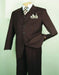 Chalk Bold Gangster Men'S 1920'S 30'S Fashion Look Available In 2 Or Three ~ 3 Button Style In Regular Classic Cut Luxurious Fashion Three Piece Cheap Priced Business Suits Clearance Sale Classic Stripe ~ Pinstripe Design Brown