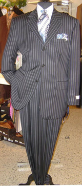 Chalk Bold Men'S Sharp Bold White Pinstripes Available In 5 Colors (Dress To Kill!)