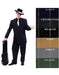 Chalk Double Breasted 6 On 2 Men'S Any Colors & Bold White Pinstripe Suit