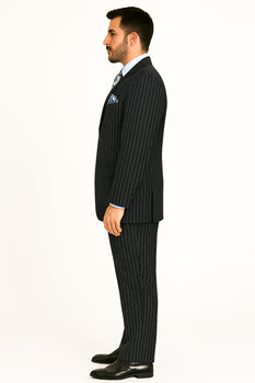 Chalk Bold Men'S Sharp Bold White Pinstripe Available In 5 Colors (Dress To Kill!) - Image 3