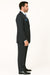 Men'S 1920'S 30'S Fashion Look Available In 2 Or Three ~ 3 Buttons Vested Pinstripes ~ Stripe 3 Piece Suit With Vest Bold Chalk Stripe Black/White
