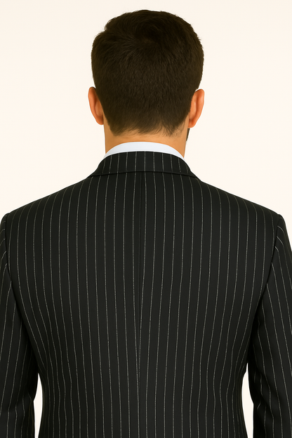 Chalk Bold Men's Sharp Bold White Pinstripe Available in 5 Color (Dress To kill!) - Image 6