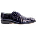 Men's Belvedere Chapo Hornback Caiman Crocodile Dress Shoe – Navy