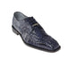 Men's Belvedere Chapo Hornback Caiman Crocodile Dress Shoe – Navy